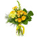 Yellow bouquet of roses and chrysanthemum. Netherlands